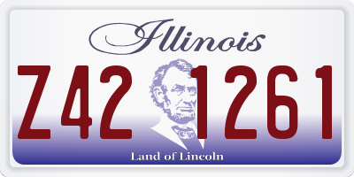 IL license plate Z421261