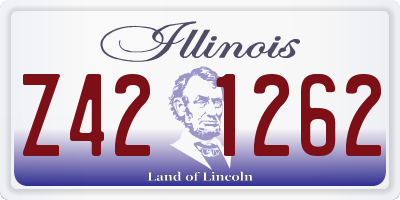 IL license plate Z421262