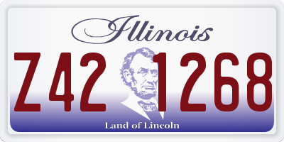 IL license plate Z421268