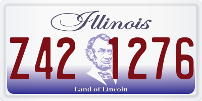 IL license plate Z421276