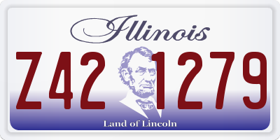 IL license plate Z421279