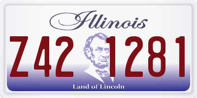 IL license plate Z421281