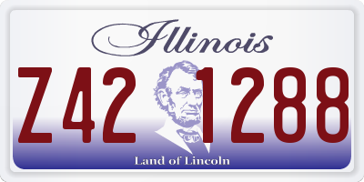 IL license plate Z421288
