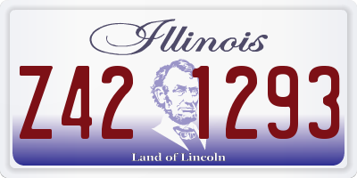 IL license plate Z421293