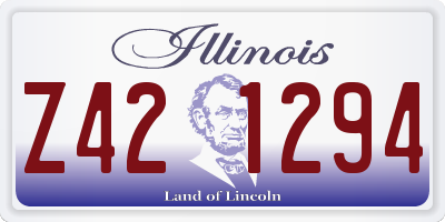 IL license plate Z421294