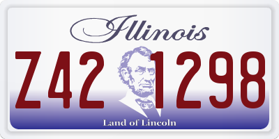 IL license plate Z421298