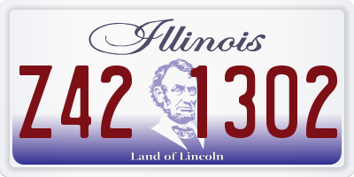 IL license plate Z421302