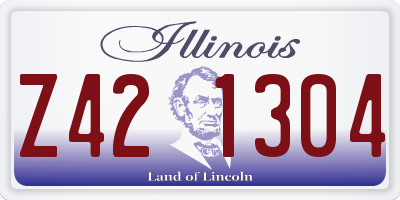IL license plate Z421304