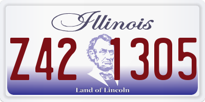 IL license plate Z421305
