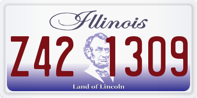 IL license plate Z421309