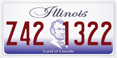 IL license plate Z421322