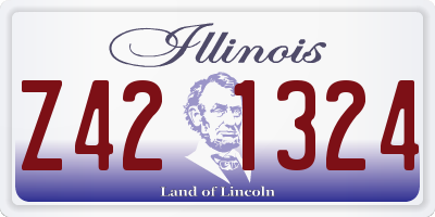 IL license plate Z421324