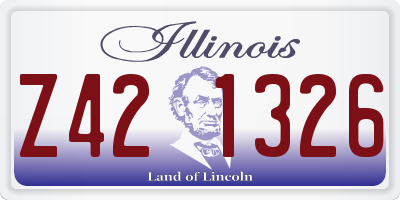 IL license plate Z421326