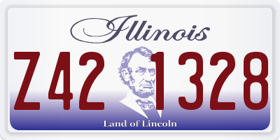 IL license plate Z421328