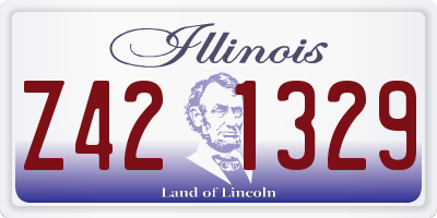 IL license plate Z421329