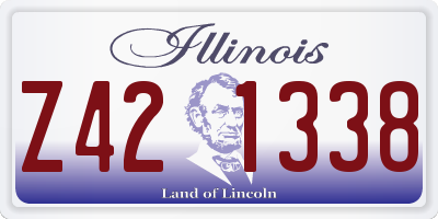IL license plate Z421338