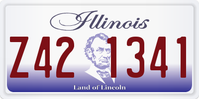 IL license plate Z421341