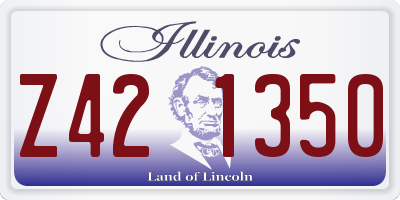 IL license plate Z421350