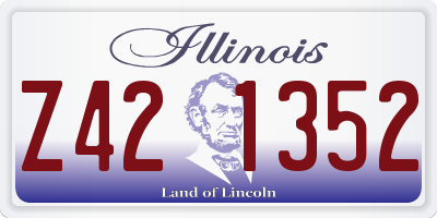 IL license plate Z421352