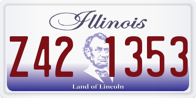 IL license plate Z421353