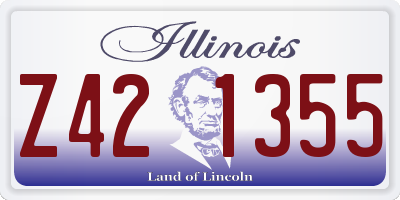 IL license plate Z421355