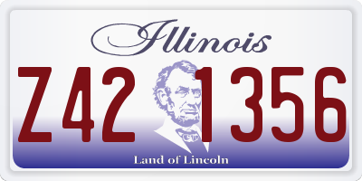 IL license plate Z421356