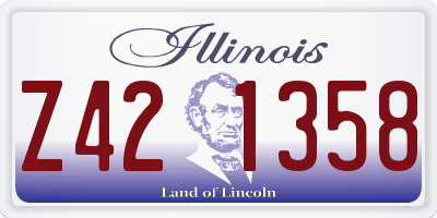 IL license plate Z421358