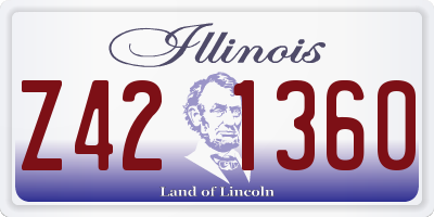 IL license plate Z421360