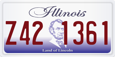 IL license plate Z421361
