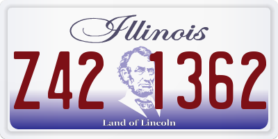 IL license plate Z421362