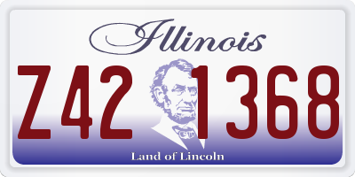 IL license plate Z421368