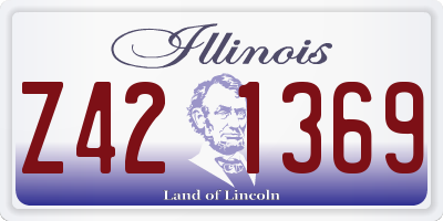 IL license plate Z421369