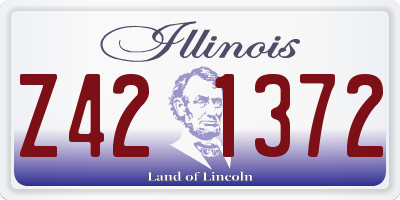 IL license plate Z421372