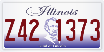 IL license plate Z421373