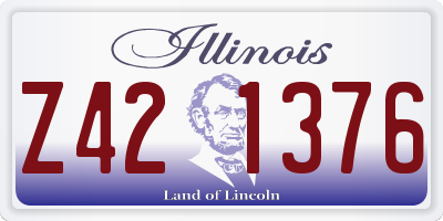 IL license plate Z421376