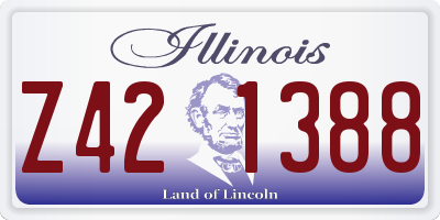 IL license plate Z421388