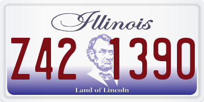 IL license plate Z421390