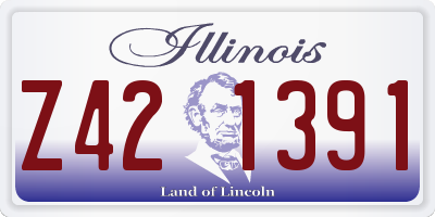 IL license plate Z421391