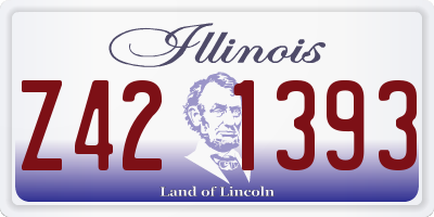 IL license plate Z421393