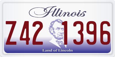 IL license plate Z421396