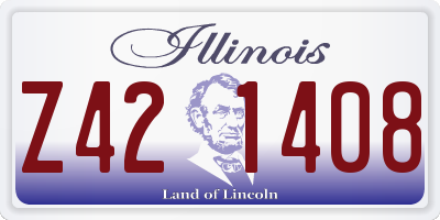IL license plate Z421408