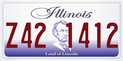 IL license plate Z421412