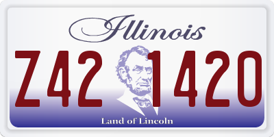 IL license plate Z421420