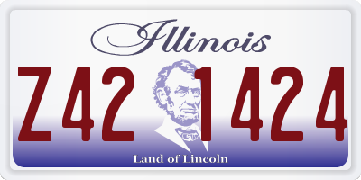 IL license plate Z421424