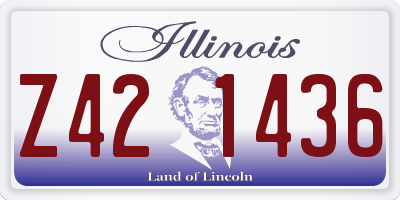 IL license plate Z421436