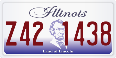 IL license plate Z421438