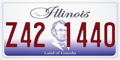 IL license plate Z421440