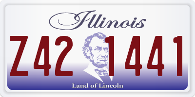 IL license plate Z421441