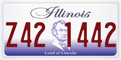 IL license plate Z421442