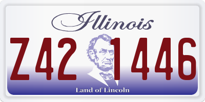 IL license plate Z421446